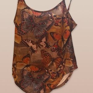 Vintage-Inspired Butterfly Print Shirt